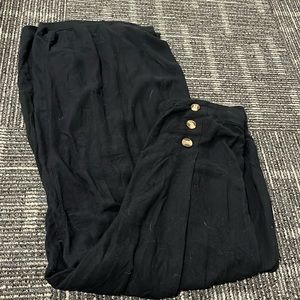 American Eagle black wide leg high waisted pant